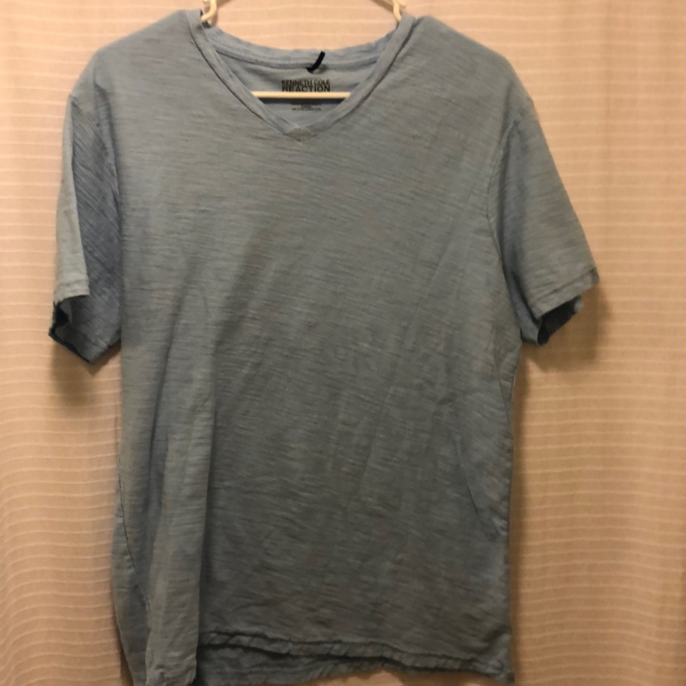 Simple Blue V-Neck